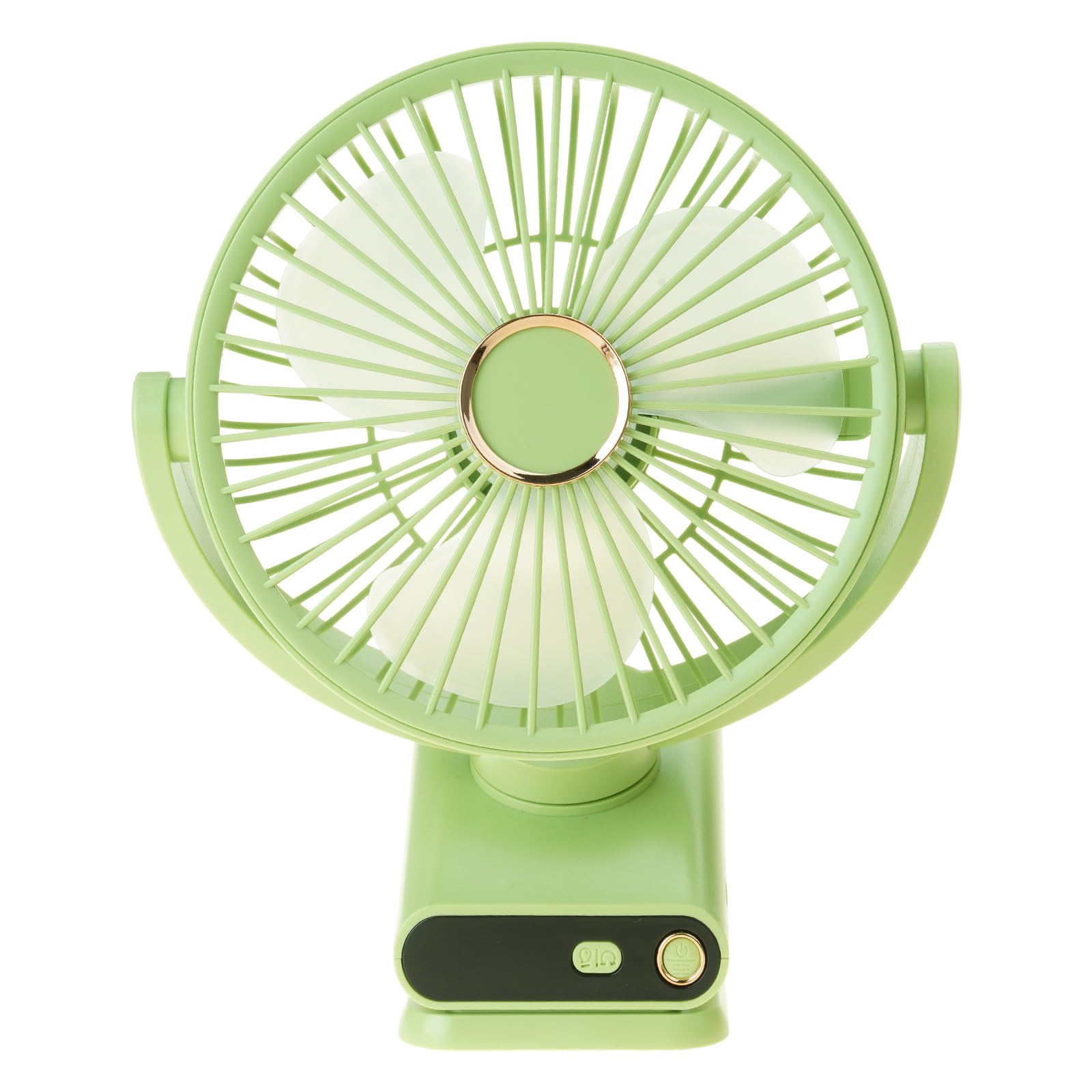 FGJsfhrDTU Portable Fan, Flexible Angles with Quiet Operations USB Powered Brushless Motor Cooling Device Strollers for Babies(B)