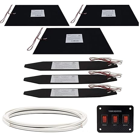 RecPro RV Tank Heater Pad Kit: Protect Your Fresh Water, Gray Water...