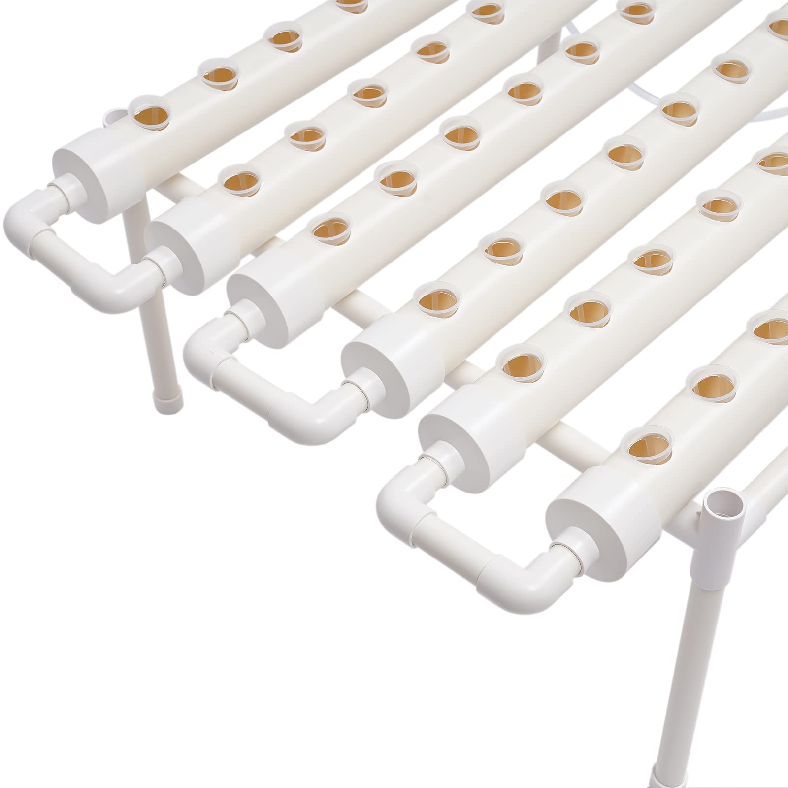 Hydroponic System Grow Kit 54 siti di piante in PVC, sistema idroponico per colture acquatiche, sistema di piante da giardino e esperimenti idroponici, 102 x 62 x 35 cm