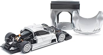 Amazon | POP RACE 1/64 MERCEDES-BENZ AMG CLK GTR - SILVER 完成品