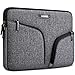 Price comparison product image DOMISO 15-15.6 Inch Waterproof Laptop Case Canvas Notebook Bag Protective Case for 15.6 Inch Lenovo IdeaPad ThinkPad/HP Spectre x360 Pavilion 15 Envy 15 / Dell XPS 15 / Apple/Asus, Dark Grey