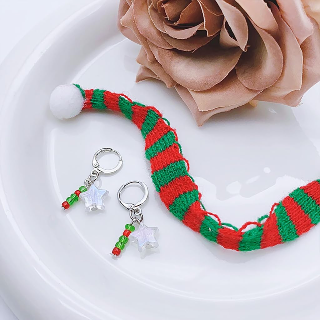 Orecchini a forma di stella di Natale in grado di orecchini pendenti con frutta Accessorio da donna