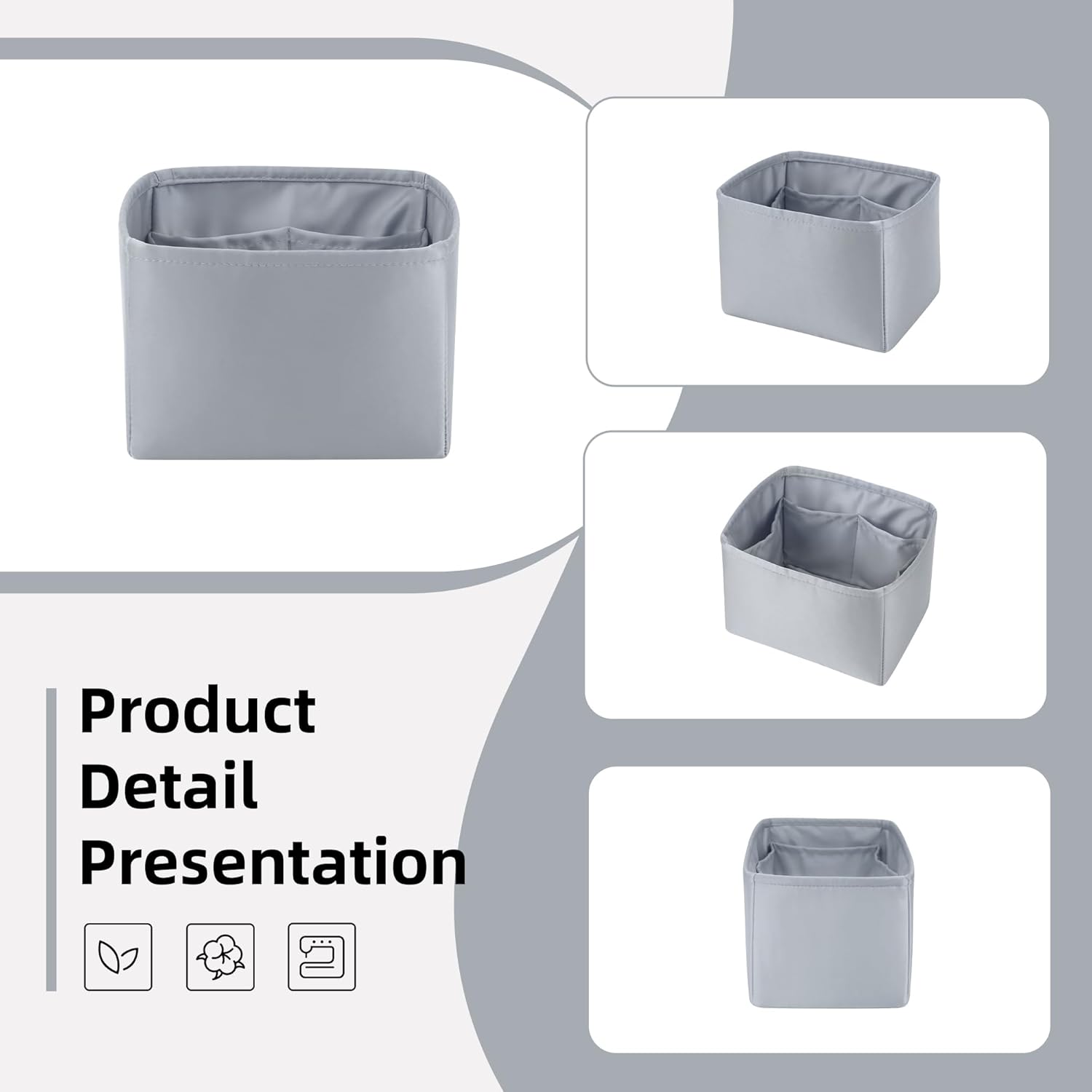 DGAZ Purse Organizer Silky Smooth Fits picotin 18/22 Bags,Silk,Luxury Handbag Tote in Bag Shapers (Bleu Pale, PC18) - Image 7