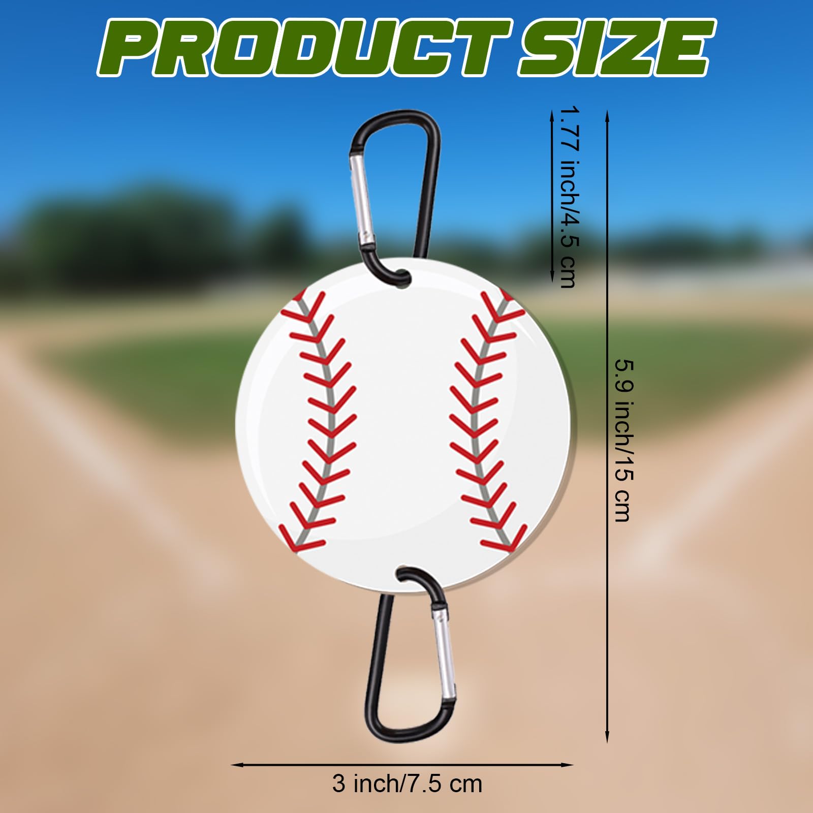 16PCS Bag Hook for Fence, Metal Backpack Hooks with Acrylic Board, Fence Clips for Hanging, Dugout Accessories, Fence Hooks for Bag Water Bottle Lover Player Gifts