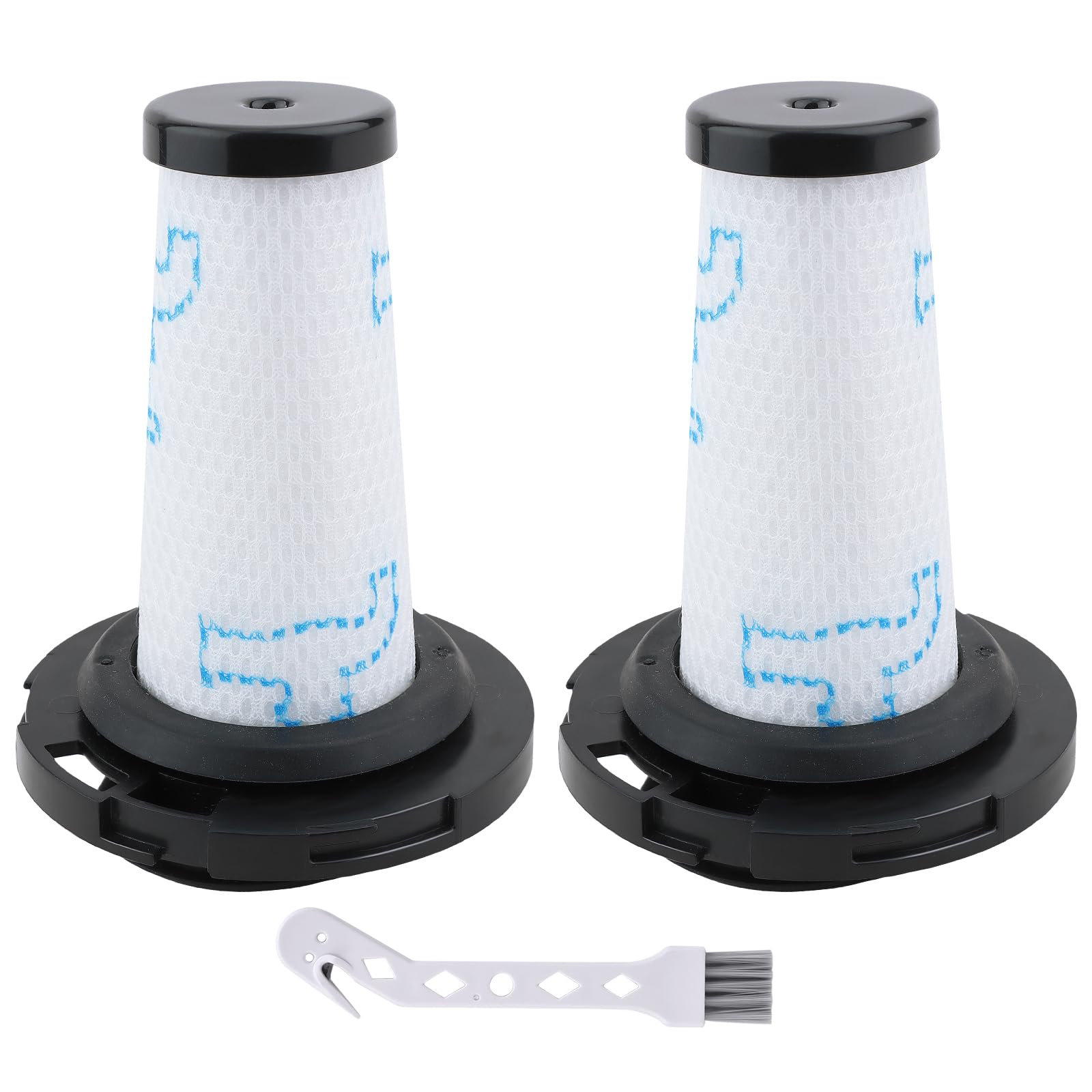 Lot De 4 Filtres Compatibles Rowenta X-Force Flex 9.60 Aqua/Animal/Allergy – Remplacement ZR009010 & ZR009012