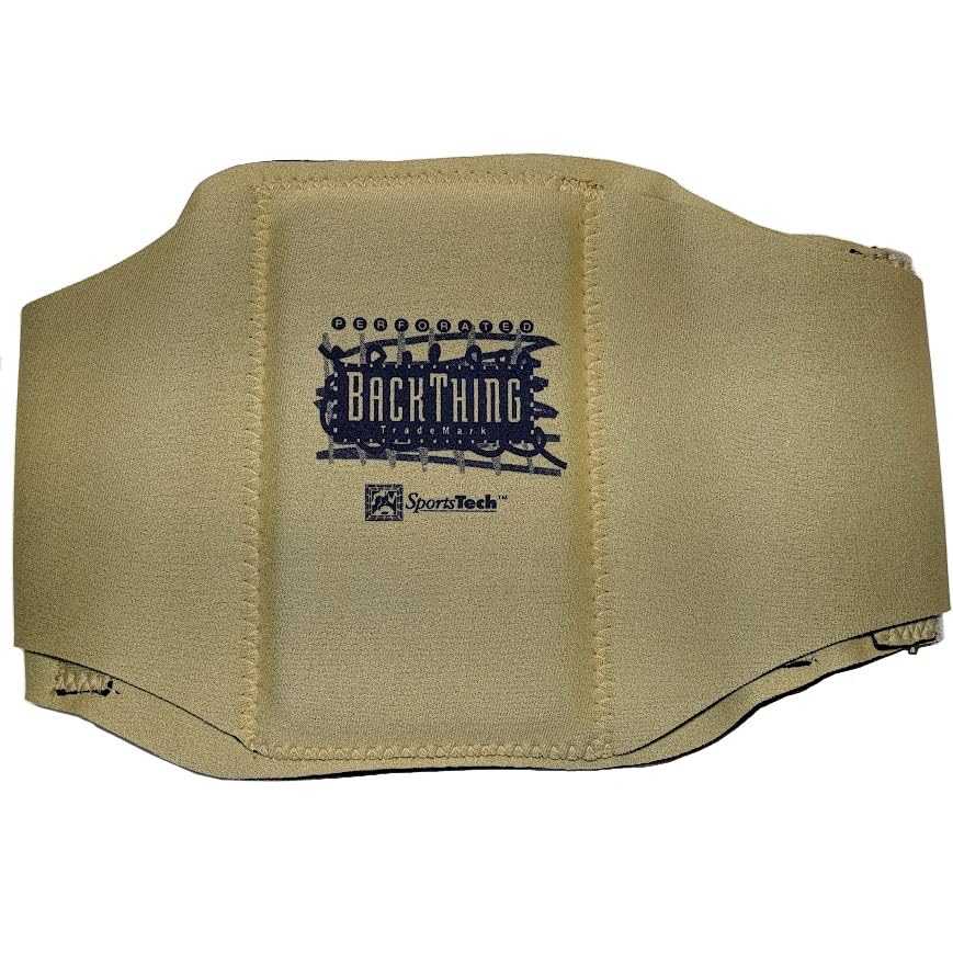 BackThing™ Back Support (perforated), neoprene sport support (Tan, Small)