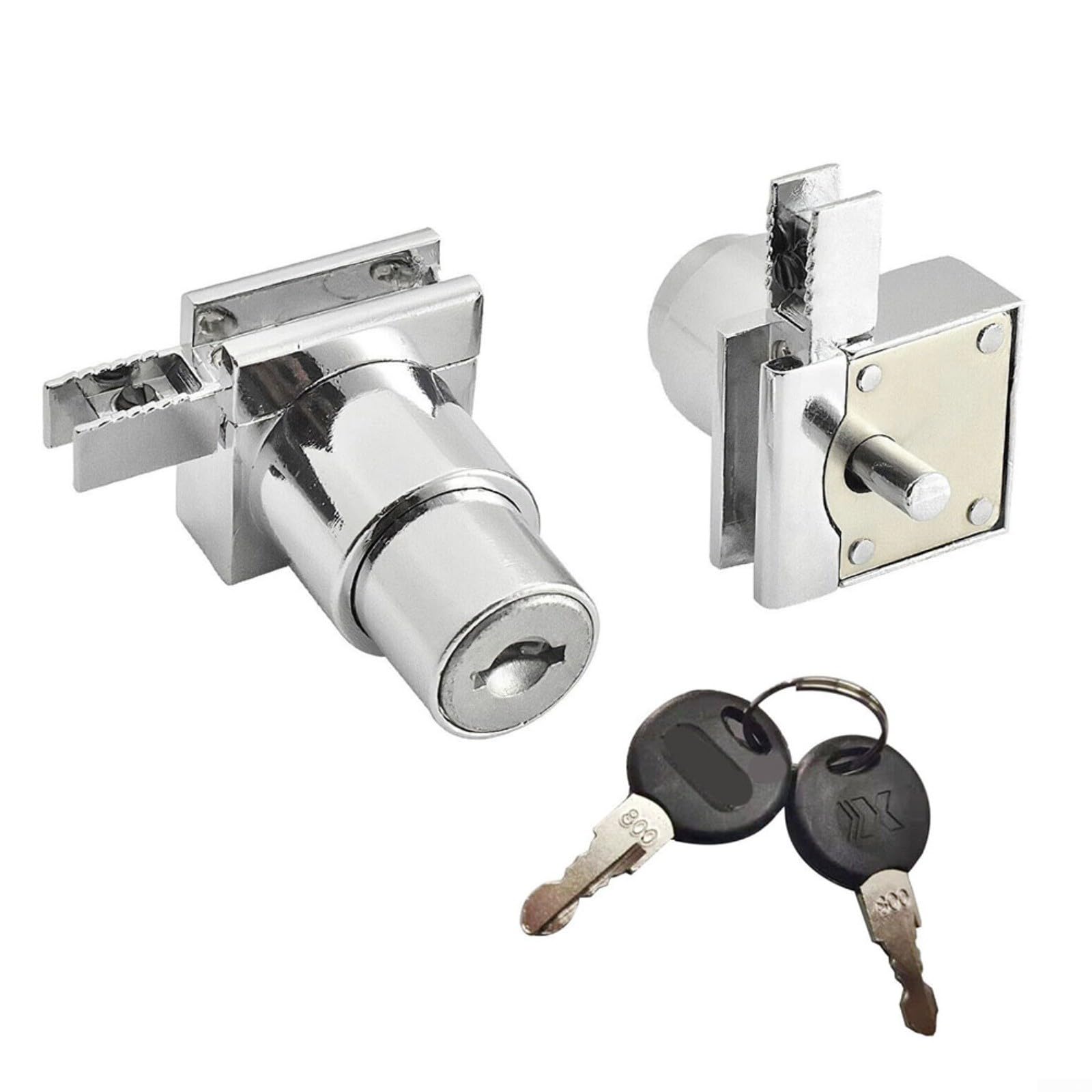 for HPLIVE Glass Cabinet Lock Single Glass Door Locks，cabinet locks with key，Showcase Sliding Glass Door Lock Set W/Key For Display Cabinet Terrarium(1PCS)