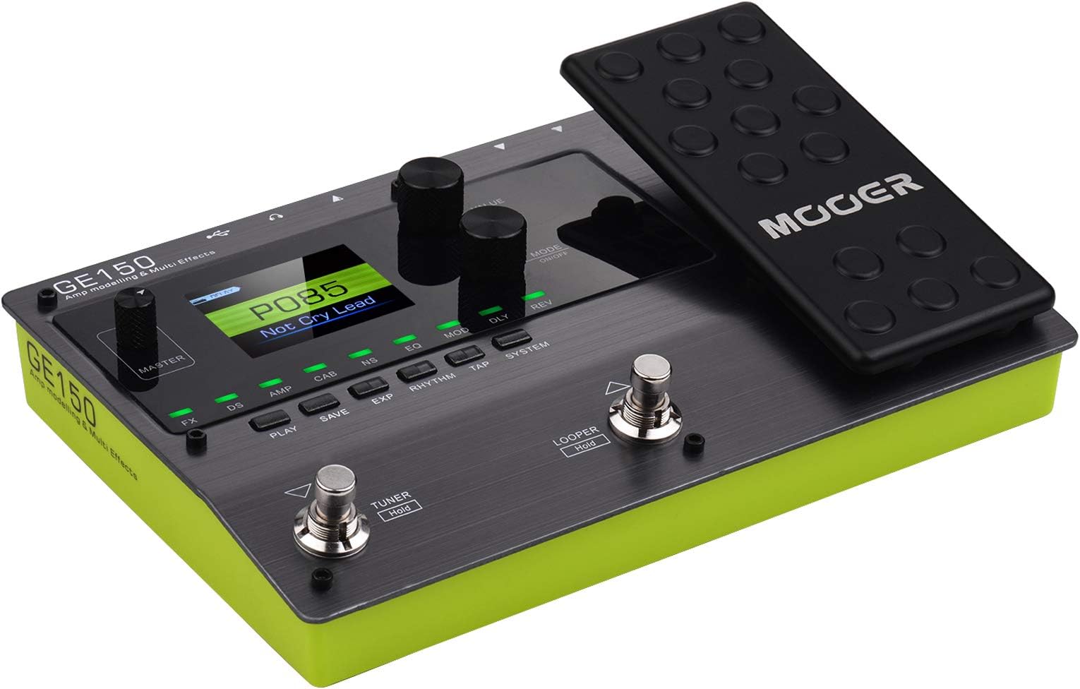 DURAGSGE150 Amp Modelling & Multi Effe Pedal 55 Amplifier Models 151 Effe 80s Looper 40 Drum Rhythms 10 Metronome Tap Tempo OTG Function