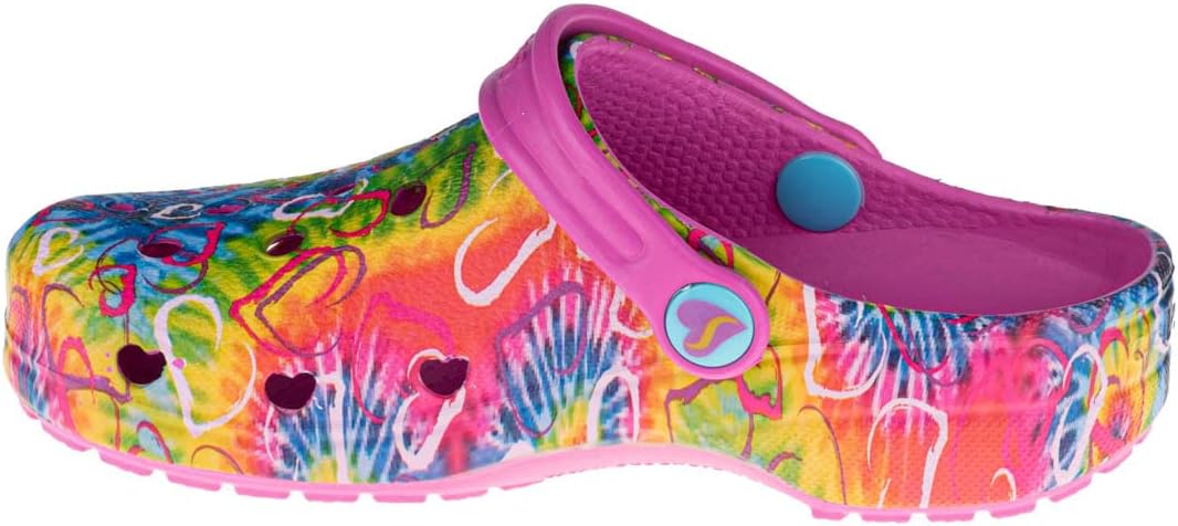 Skechers Kids Girls Heart Charmer-Hyper Groove Clog, Multi, 11 Big Kid