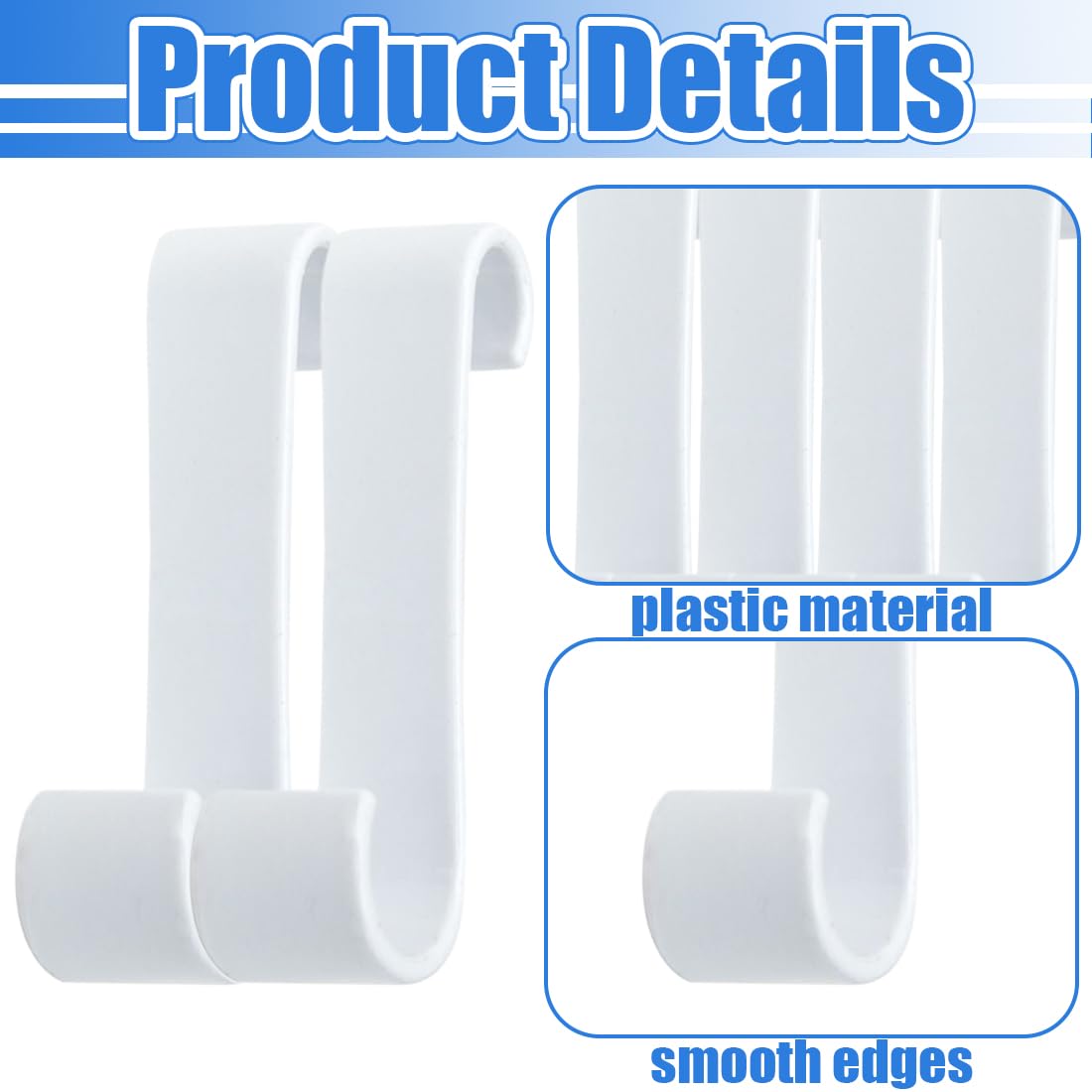 4 Pezzi Ganci Termoarredo Bagno, Gancio per Radiatore in Plastica, Gancio Per Scaldasalviette, per Accappatoio, Vestiti e Asciugamani