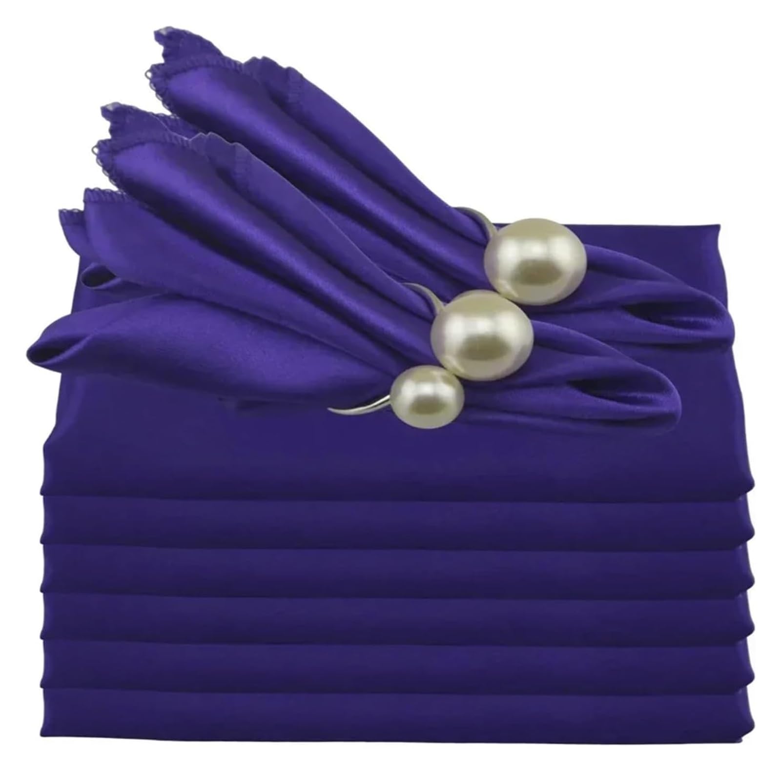 Cotton Table Napkins, Satin Table Napkins 24 Pcs 19x19 Inches Multicolor(Color2)