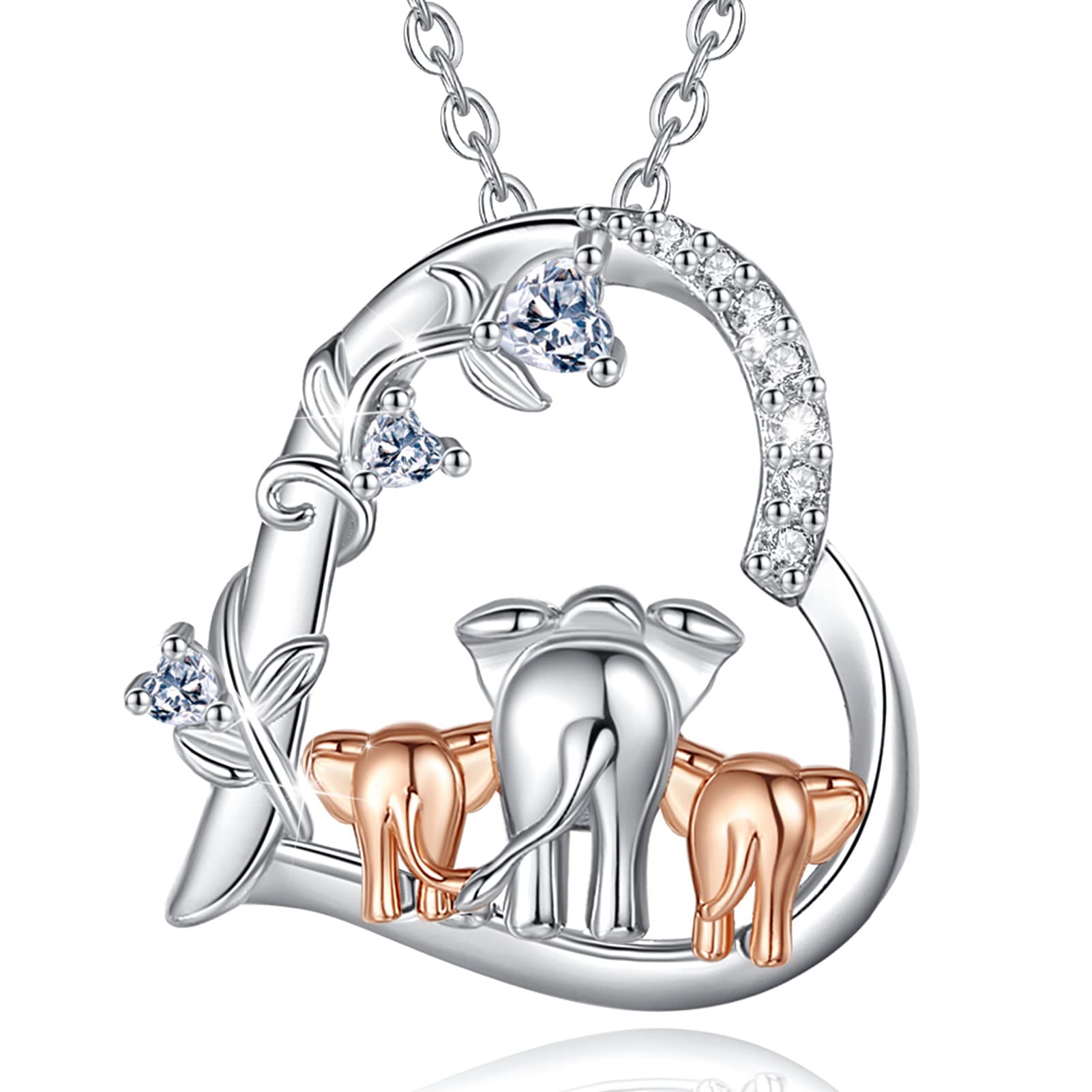 CELESTIA Collar Madre e Hija, Madre e Hijo Colgante Mama Plata Esterlina 925 Dia de la Madre Joyería Regalos para Mama Madres e Hijas Abuela