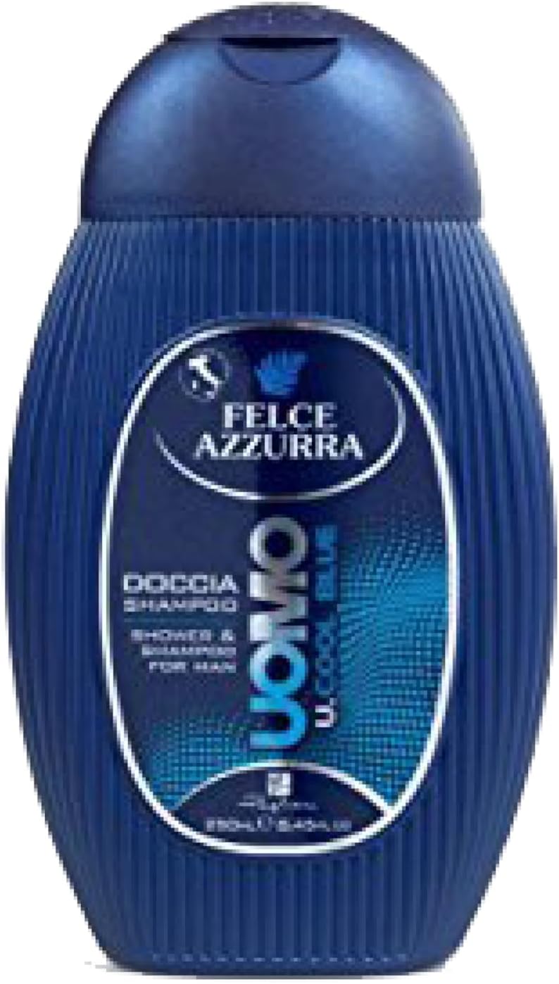 Man Shower Gel Cool Blue 2 in 1 - Energising Shower Gel and Shampoo with Refreshing Fragrance for a Good Start to the Day - Pack of 1 (1 x 250 ml)