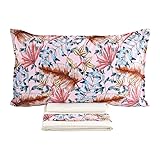 Lisola Completo Lenzuola in Percalle 100% Cotone con Balza in Raso, Matrimoniale, Sopra 250x290cm, Sotto 180x200x30cm, 2 Federe 50x80cm, Prodotto Ufficiale GFVIP, Made in Italy, Modello: Valdivia