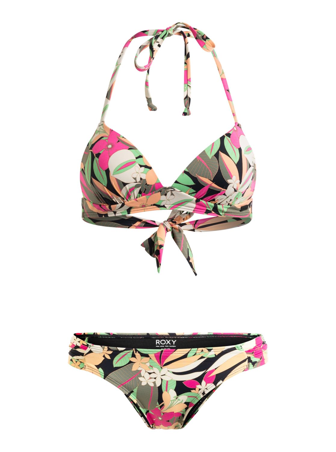 Roxy Printed Beach Classics - Conjunto de Bikini Triangular para Mujer