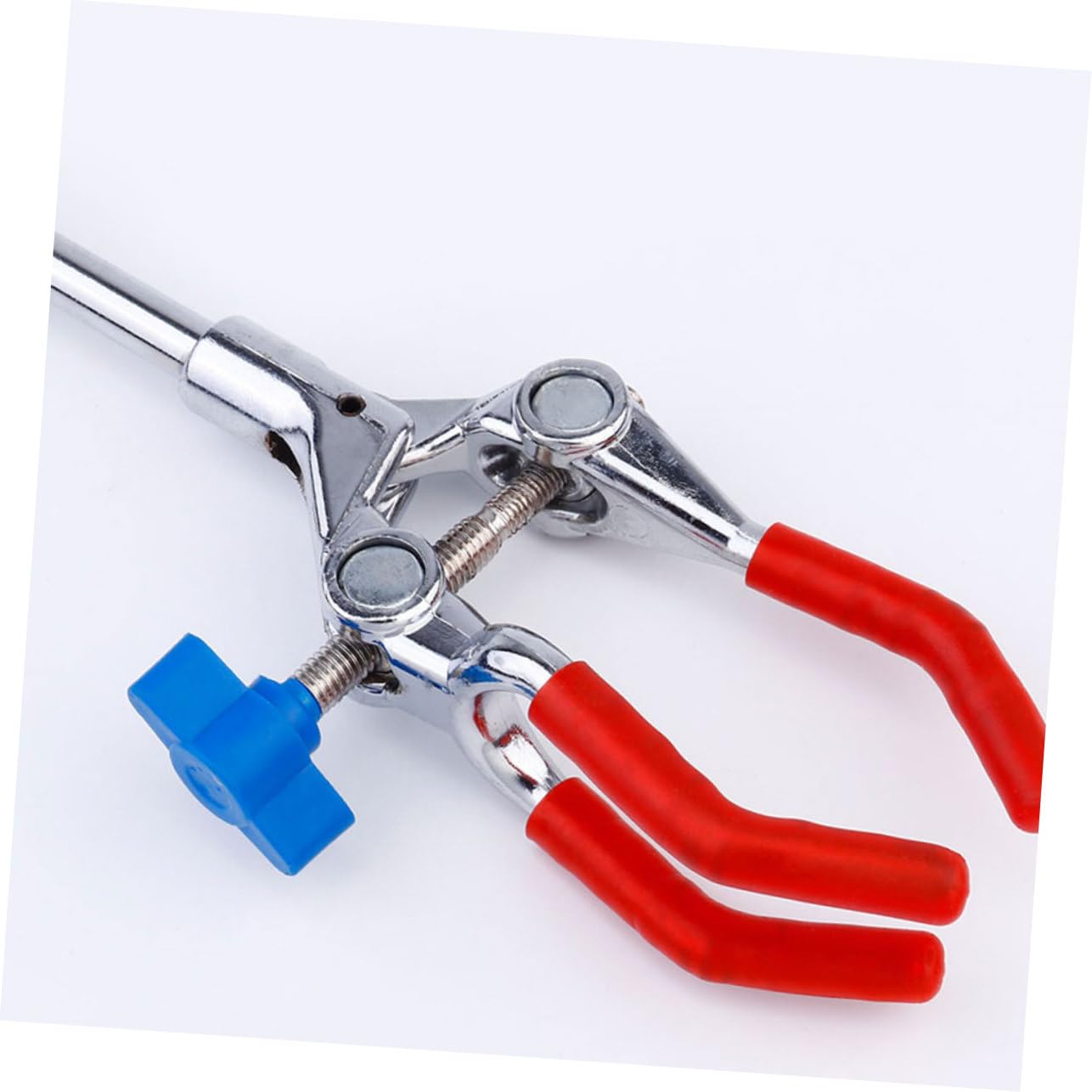 LIFKOME Pince à Flacon à 3 Branches en Acier Inoxydable, Réglable et Légère, Lot de 2 pour Laboratoire, Support Polyvalent pour Fioles et Béchers Lors D'expériences Scientifiques