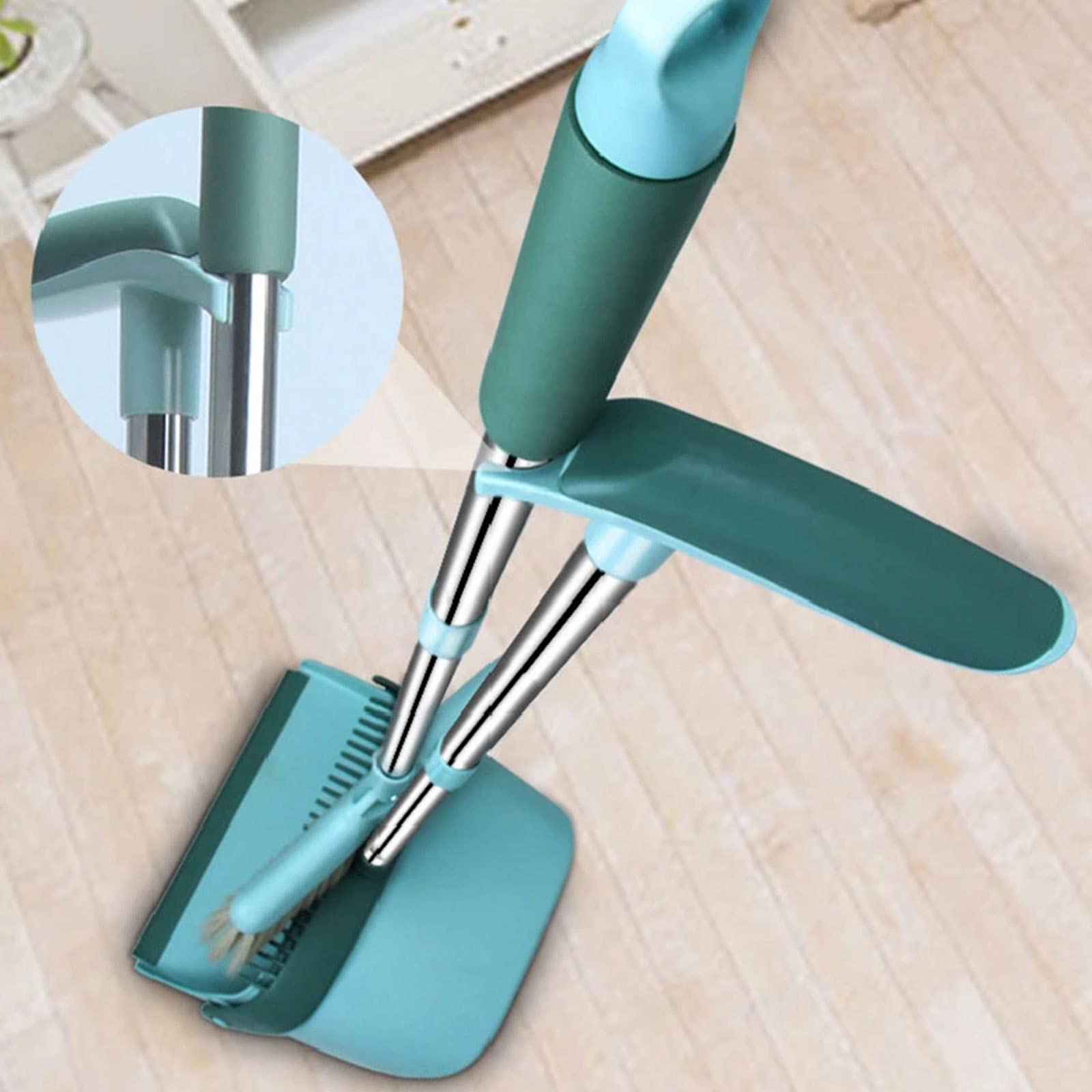 Set scopa e paletta Set di paletta per la polvere verticale combinata per la casa, la cucina, l'ufficio, l'ingresso, il pavimento, l'interno, l'esterno, la paletta della scopa