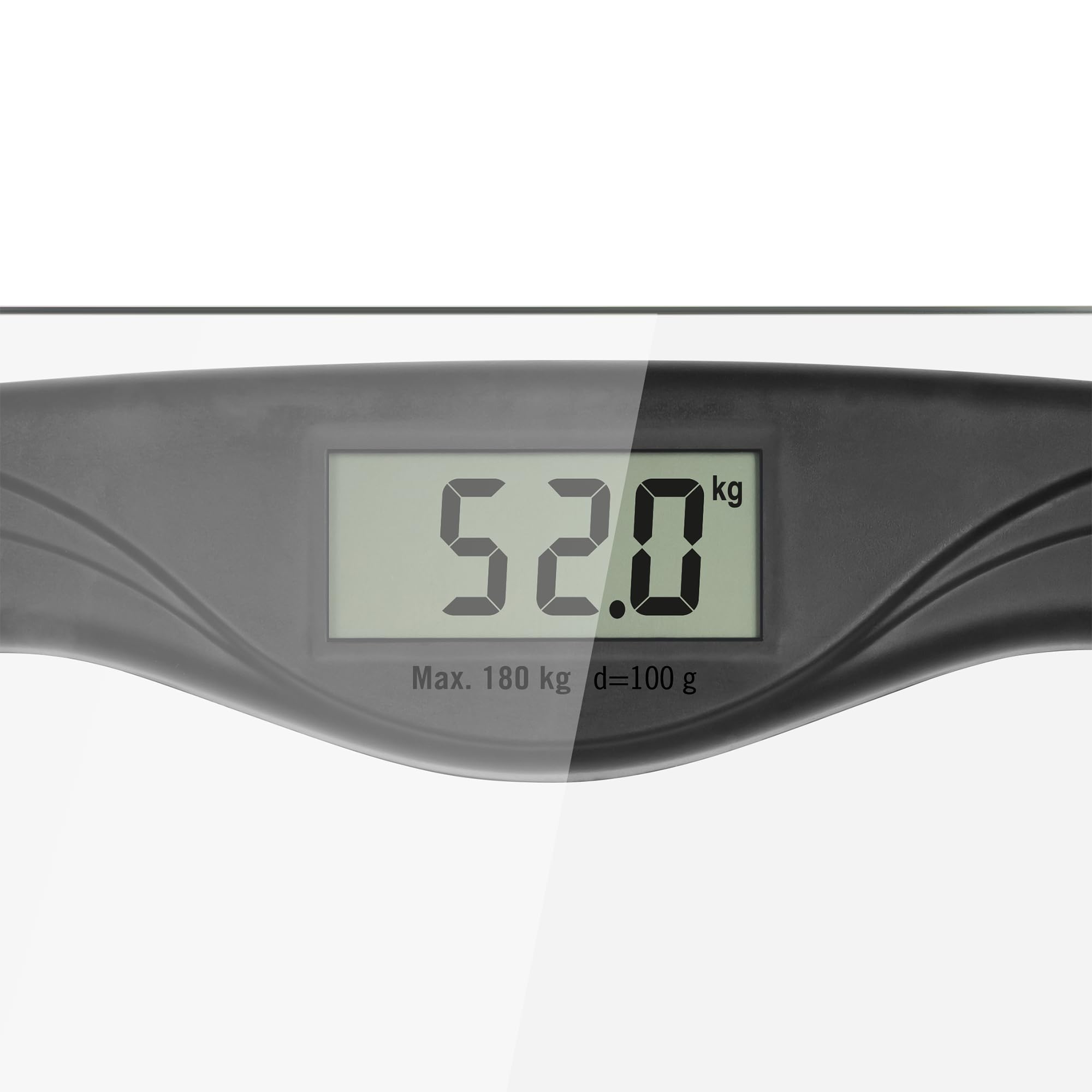 Teesa Szklana Cyfrowa Waga Łazienkowa z Dużym Wyświetlaczem LCD TSA0801