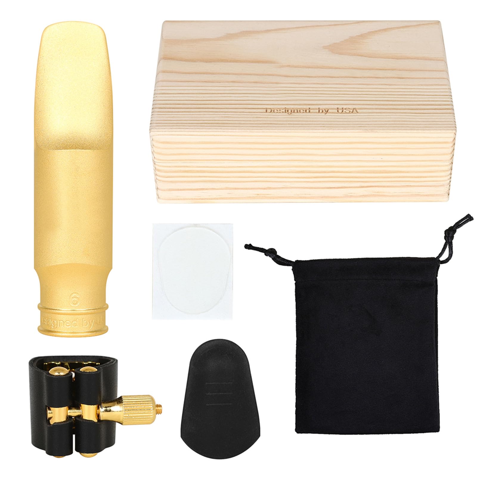 Bocchino professionale in metallo per sax tenore B con migliora l'acustica per una semplice installazione, bocchino in ottone per sax tenore B