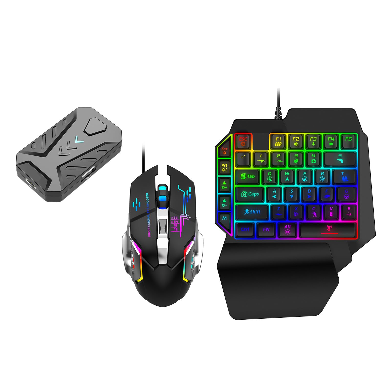 Convertisseur de clavier de souris, adaptateur de manette de jeu, convertisseur de jeu vidéo, pour jeu mobile