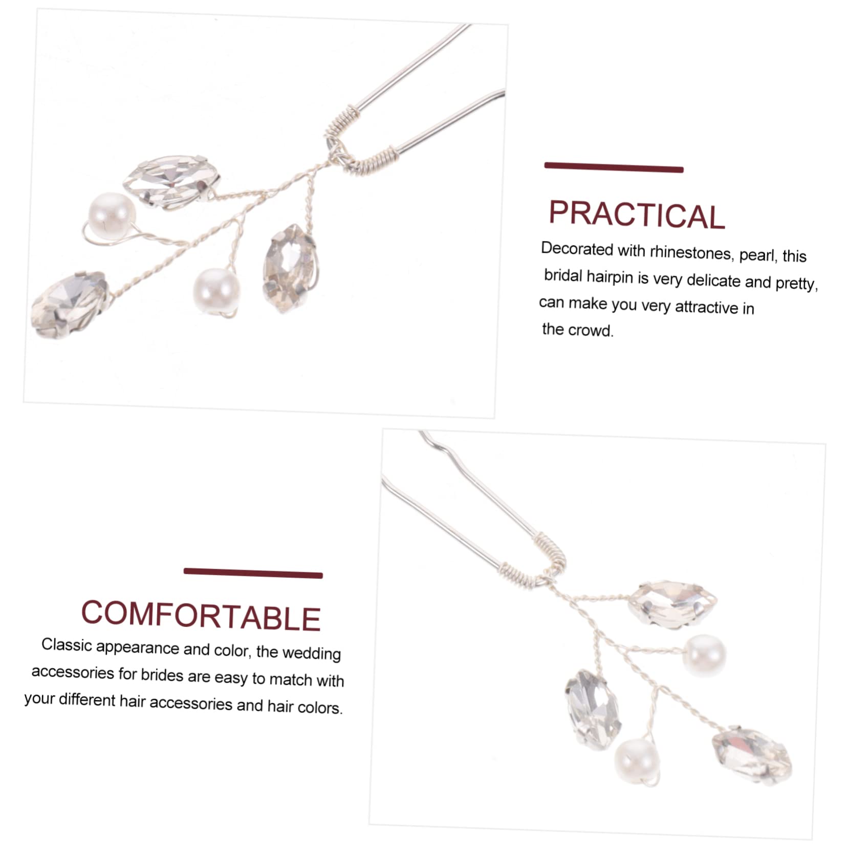 DOITOOL 30pezzi Fermagli Per Nuziali Con Strass Eleganti Hairpins Per Sposa e Cerimonie Accessori Per Acconciature Da Donna e Ragazze