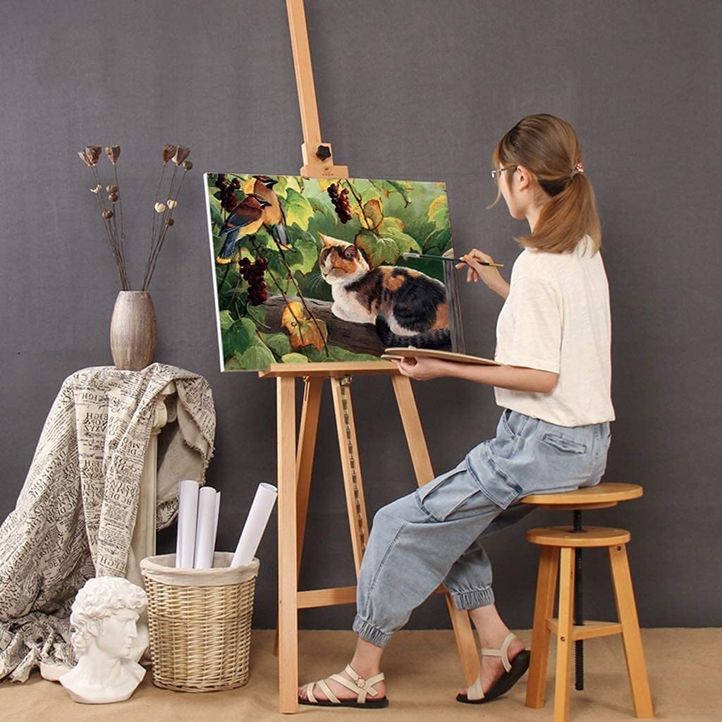 Stojak Na Sztalugę Artystyczną, Trójnóg, Ekspozycja, Sztaluga Artystyczna, Trójnóg, Sztaluga Malarska, Studio Malarskie, Stojak Regulowany, Przenośny Stojak Ekspozycyjny Dla Dzieci, Sztalugi Stołowe,