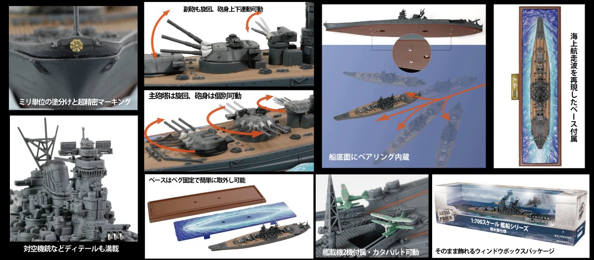 Forces of Valor 1:700 Corazzata JPN Yamato 1945 - Diorama Navale