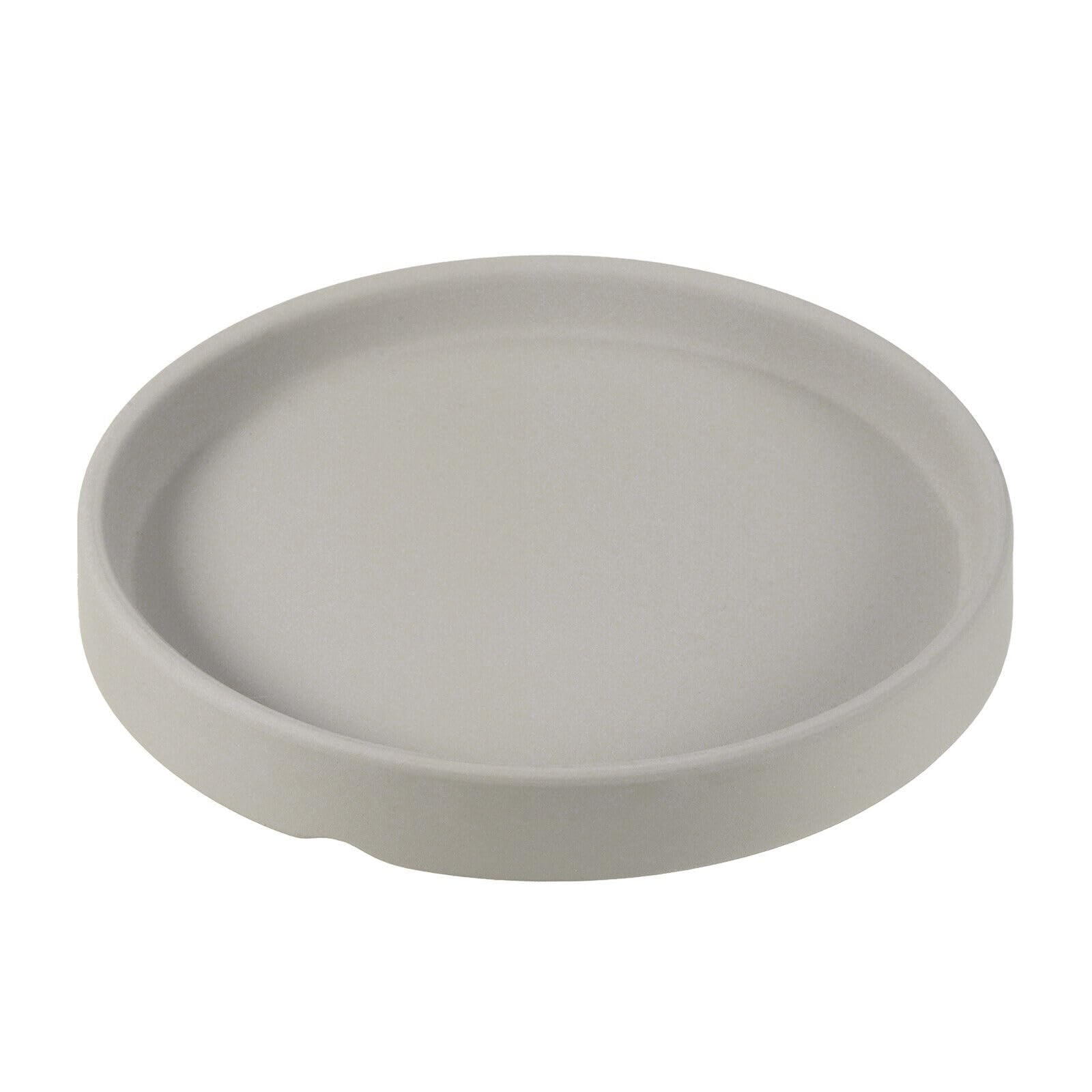 Home and Garden Parts Plant Pot Saucer 5 Inch Ceramic Round Flower Tray for Indoor Light Gray #CN/251024/18910
