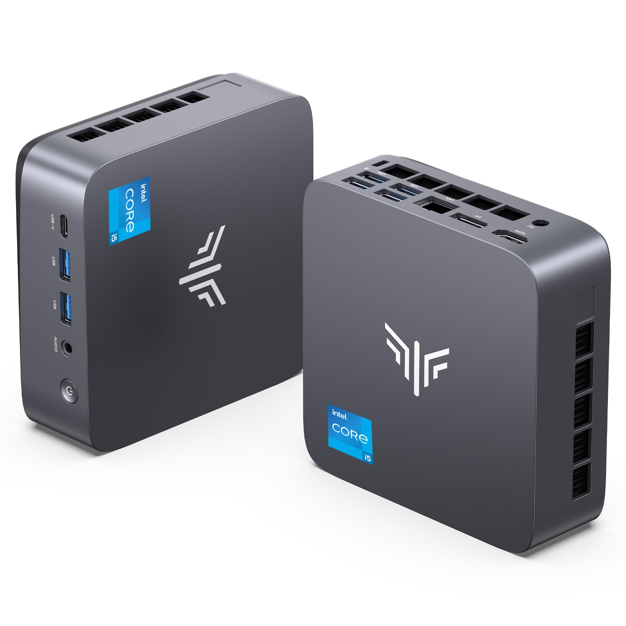 NiPoGi P3 Mini PC W-11 Pro, Ιntel Core i5-12500H, 12C/ 16T, bis zu 4,50 GHz | 16GB RAM 512GB M.2 NVMe SSD Mini Desktop Computer für Business/Büro/Schule, WiFi 6, Ιntel Iris Xe-Grafik, 4K Triple Display.