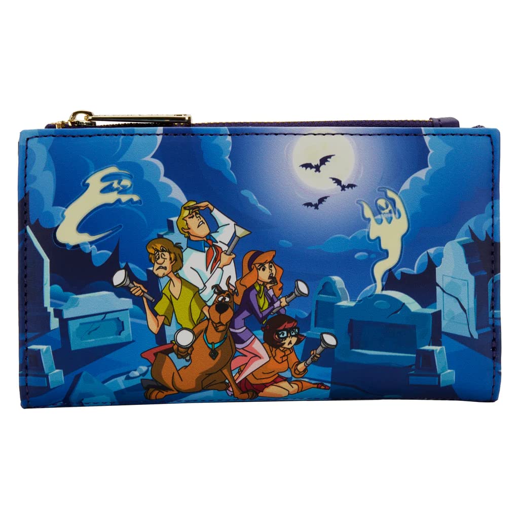 LoungeflyScooby Doo Monster Chase Faux Leather Flap Wallet