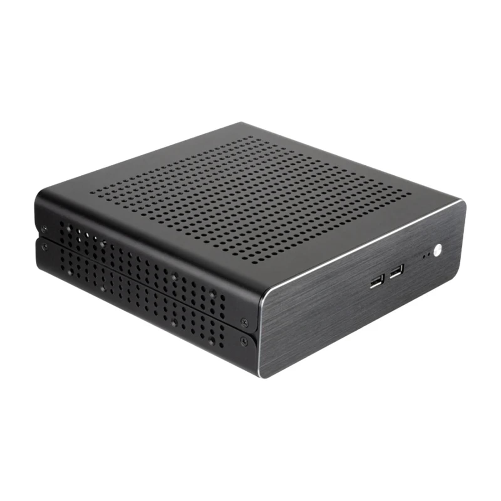 Obudowa G60 w całości aluminiowa mini obudowa PC HTPC ITX Power USB2.0 obudowa komputera stacjonarnego z zasilaczem do domu i biura