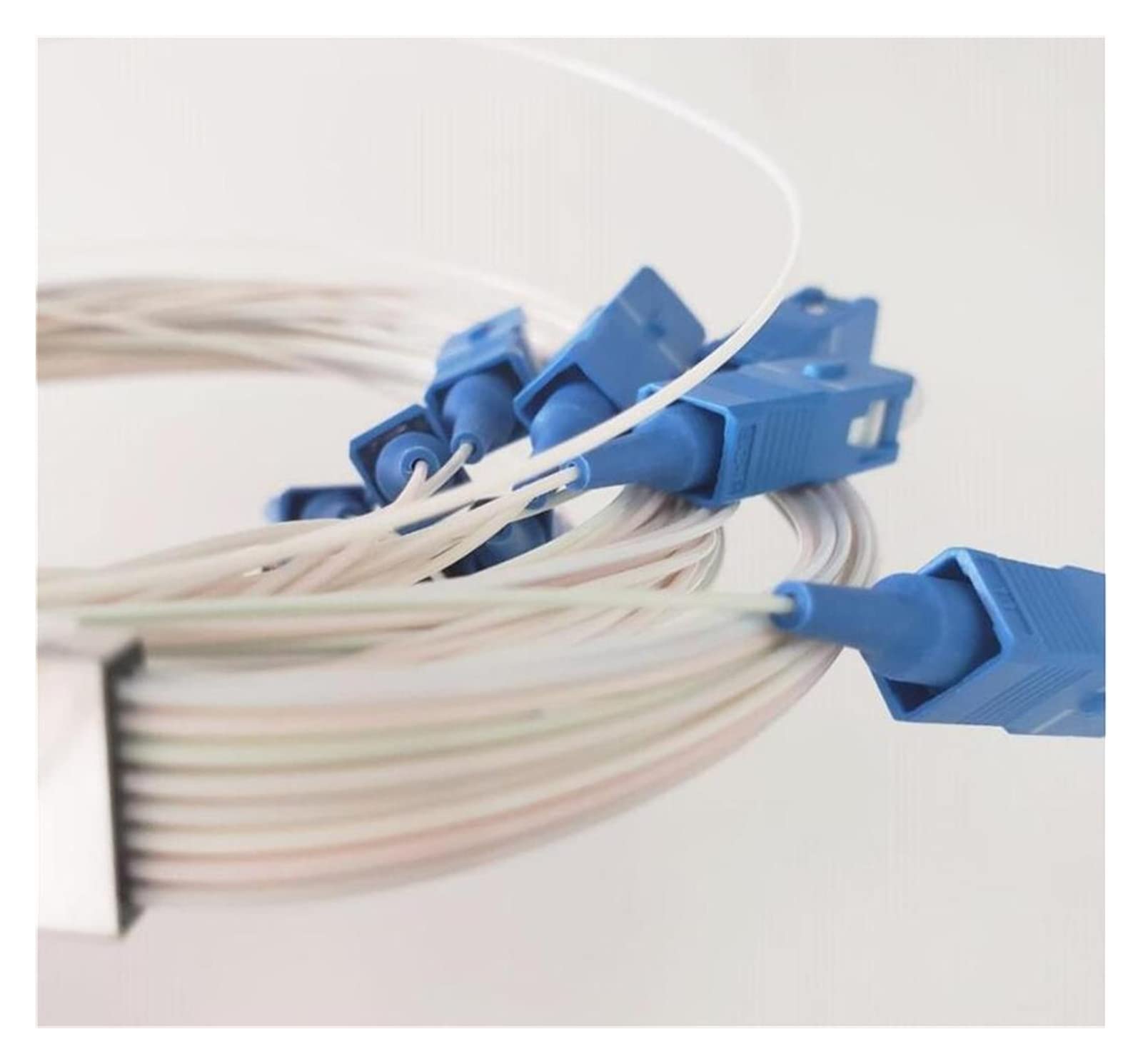Compteur de puissance à fibre optique portatif 10pcs 1x16 plc Séparateur/fibre optique Plc Splitter Splitter Splitter/Planar Lightwave SC/APC Testeur de câble à fibre optique(SC UPC)