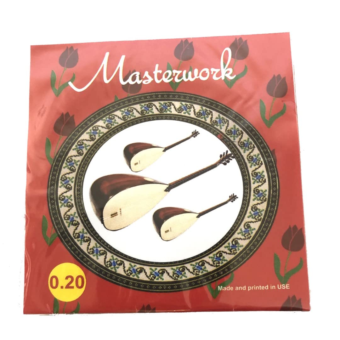 Full Set Long Neck Baglama Saz Strings 0.2 Spares Replacement (Masterwork)