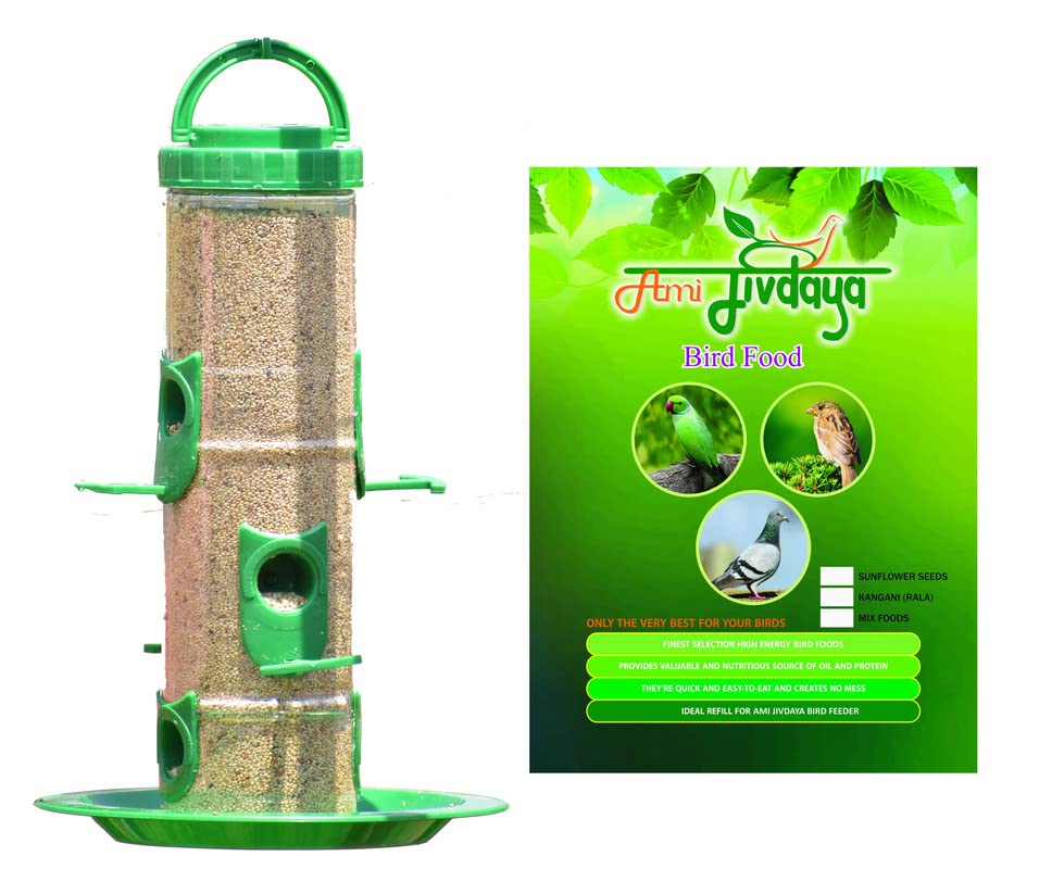 Amijivdaya Combo of Large Bird Feeder & 1 Kg Millet Bird Food (B0B5L537N1) Amazon Price History, Amazon Price Tracker