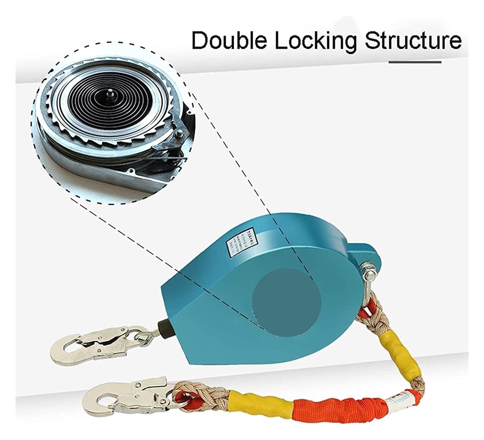 Cuerdas de Seguridad retráctiles, líneas de Vida autocontraíbles para protección contra caídas y Equipos de protección Individual para Trabajos de techado y construcción.