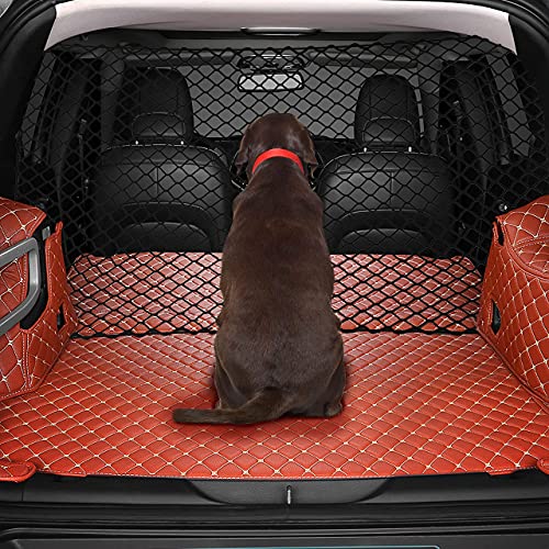 QJXX Car pet Supplies LPY-Pet Net Vehicle Safety Mesh Dog Barrier SUV/Car/Truck/Van - Fits Behind Front Seats, Black, 1… - Image 5