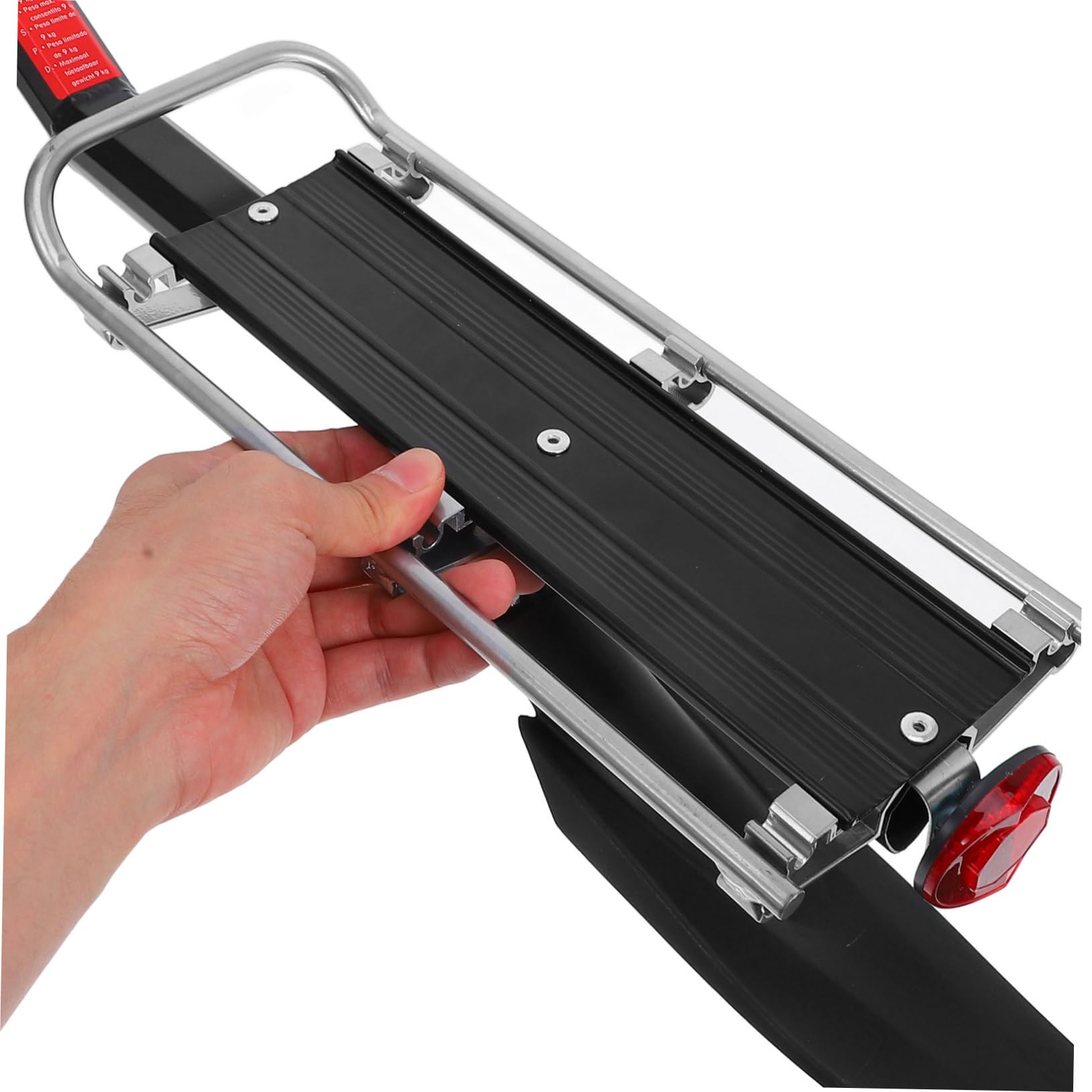 1ensemble Porte-Bagages Arrière Aluminium pour Vélo Support De Chargement Pratique Facile à Installer Compatible Vélos De Conçu pour Usage