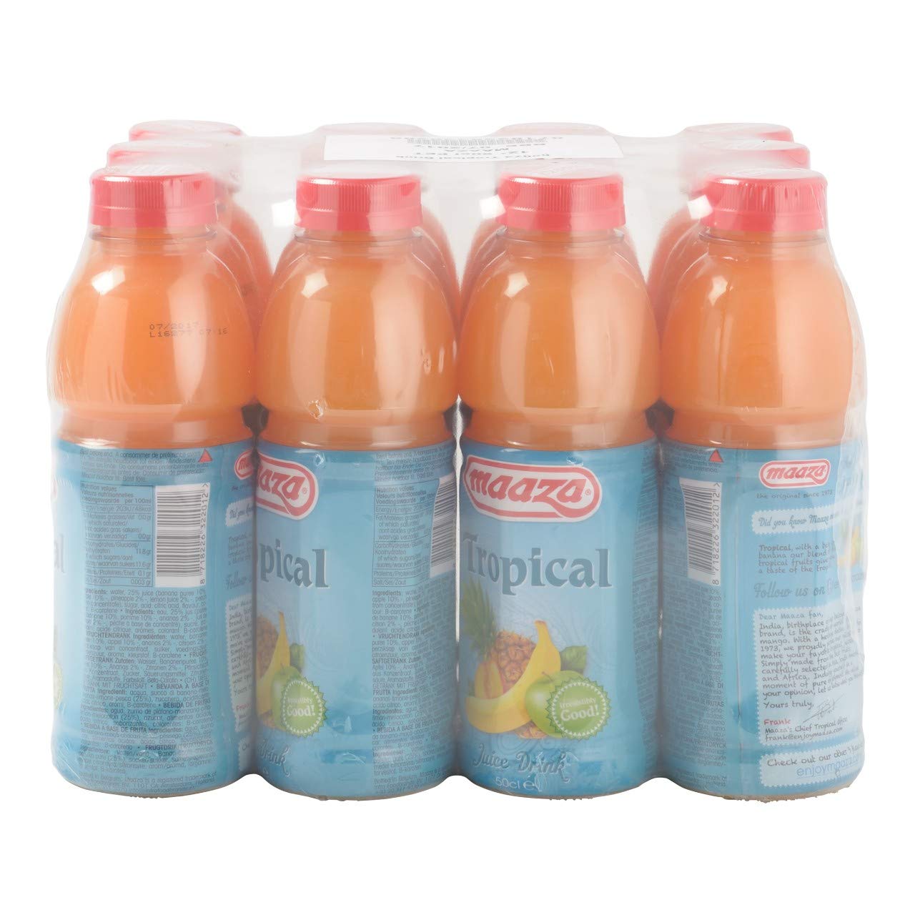 Maaza Tropikalny napój owocowy, 12 butelek zamykających x 50 ml