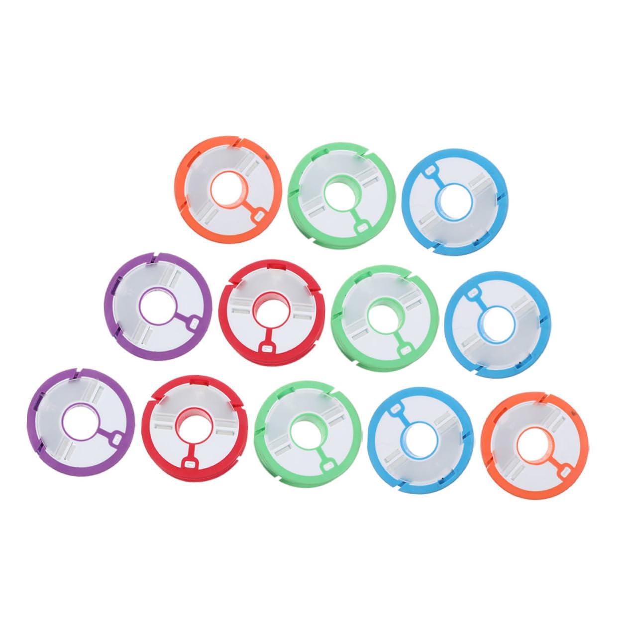 BESPORTBLE 12pcs Fishing Line Winding Tool Silicone String Wheel for Smooth Operation Fishing Tackle Accessories for Adults for Management