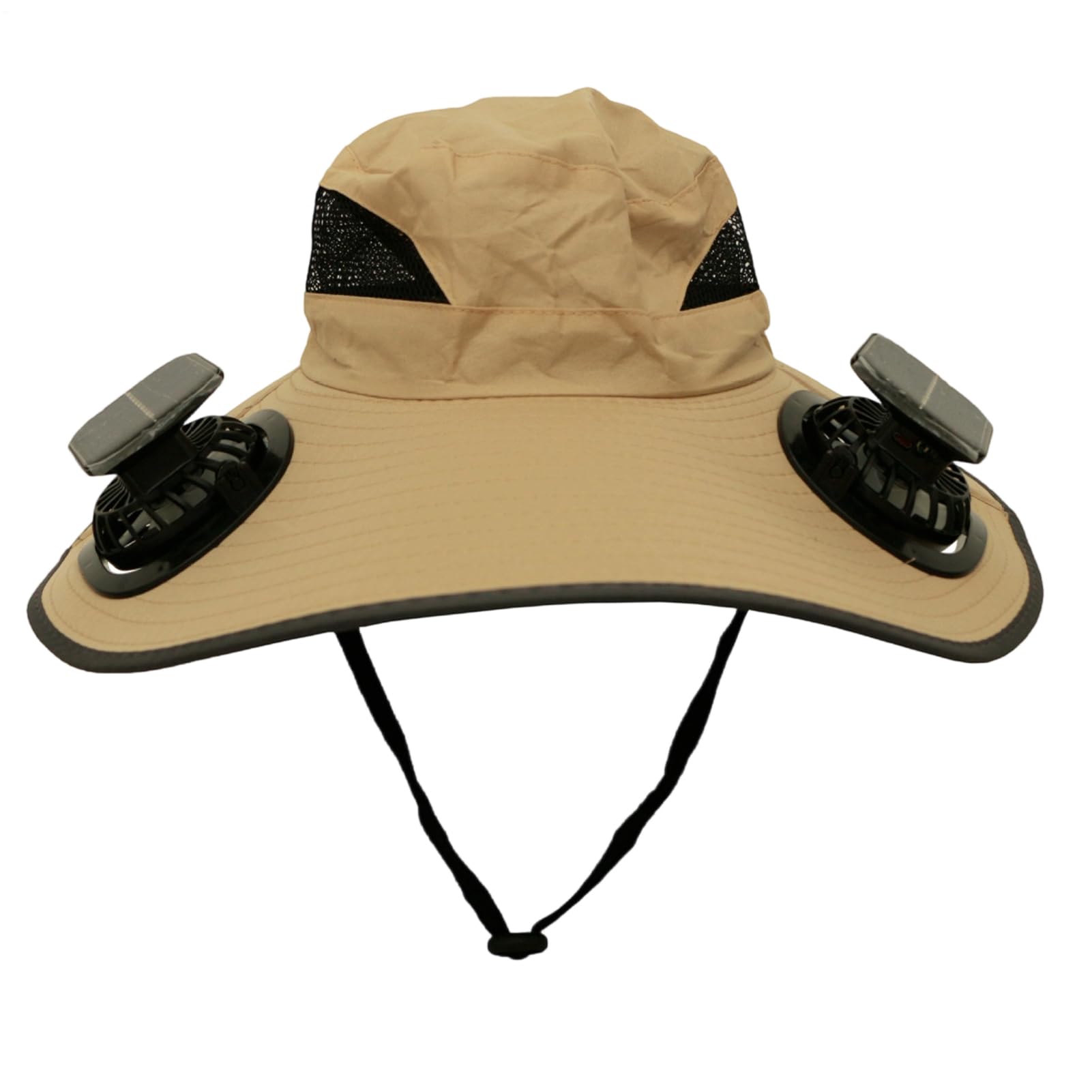 Sombrero con ventiladores y energía solar – UPF 50+ Sombrero de pesca al aire libre | Sombrero transpirable para la cabeza portátil para mujer y hombre Viajar Deportes Camping Pesca Actividades al