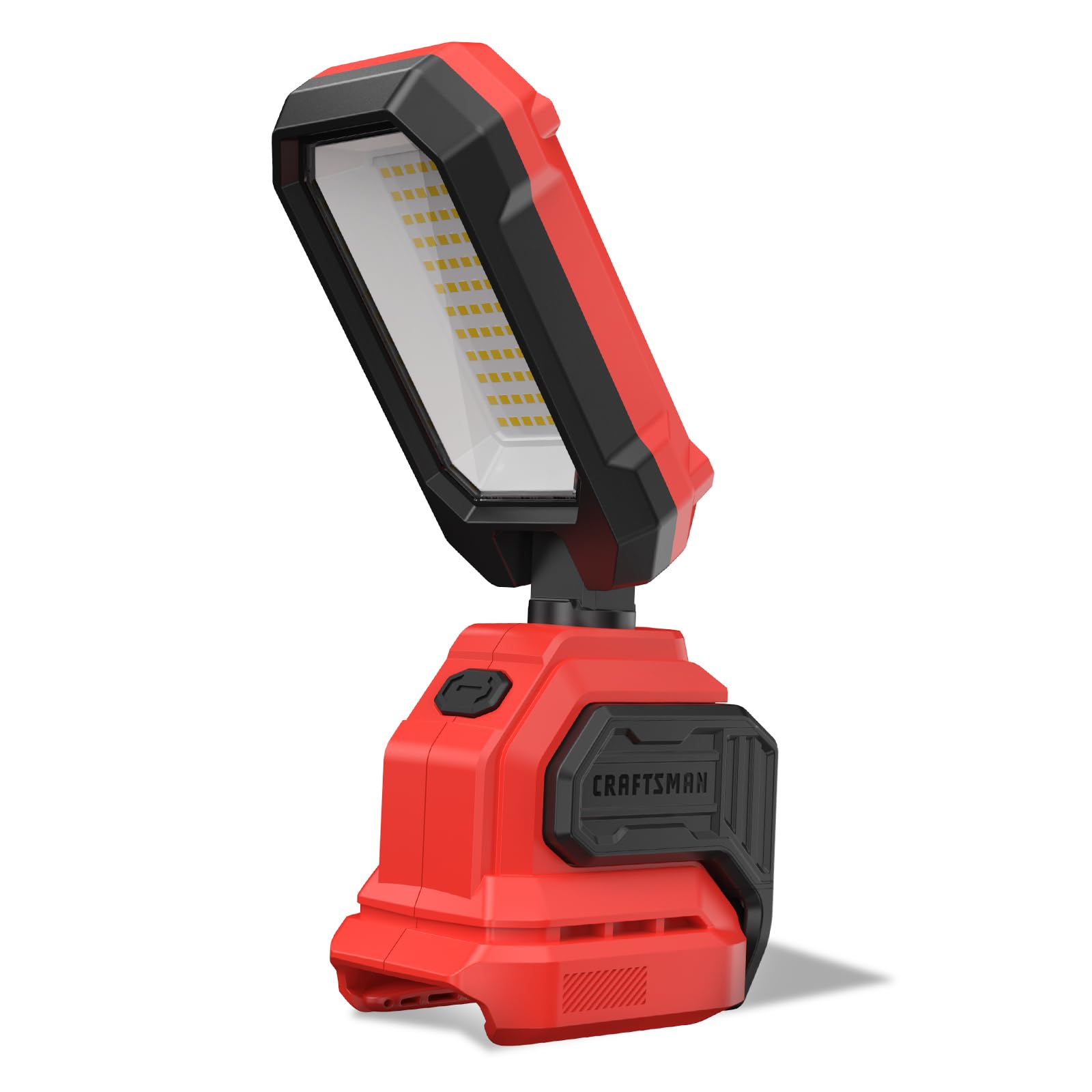 CRAFTSMAN V20 6500K LED Rechargeable Work Light, 2000LM &1000LM 2 Brightness Settings, Hook and Clamp for Multiple Mounting Options, Cordless, Battery Not Included