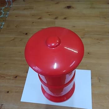 Amazon.co.jp: 昔なつかしい 郵便ポスト型貯金箱 陶器製 サイズ