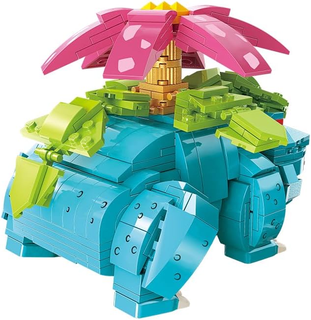 Assembled Keeppley Pokemon Venusaur building set from the back