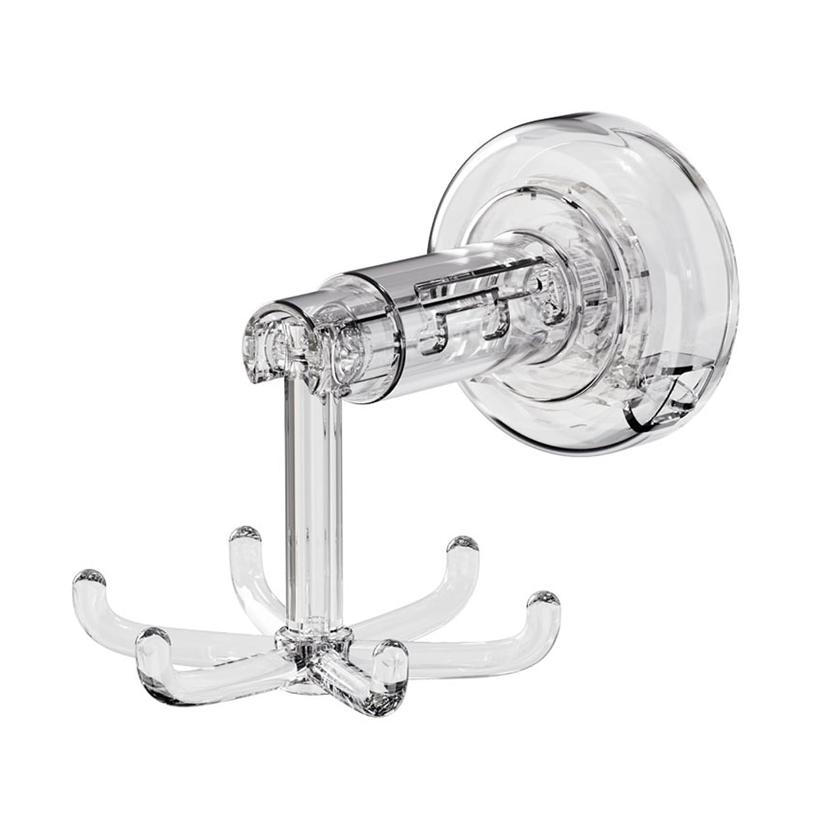 Buxuaaaa Quick-Install Strong Grip Suction Hook, 360 Rotation, No Tools Needed, for Bathroom, Kitchen Accessories Oxidation Proof Absorption Cup Hook
