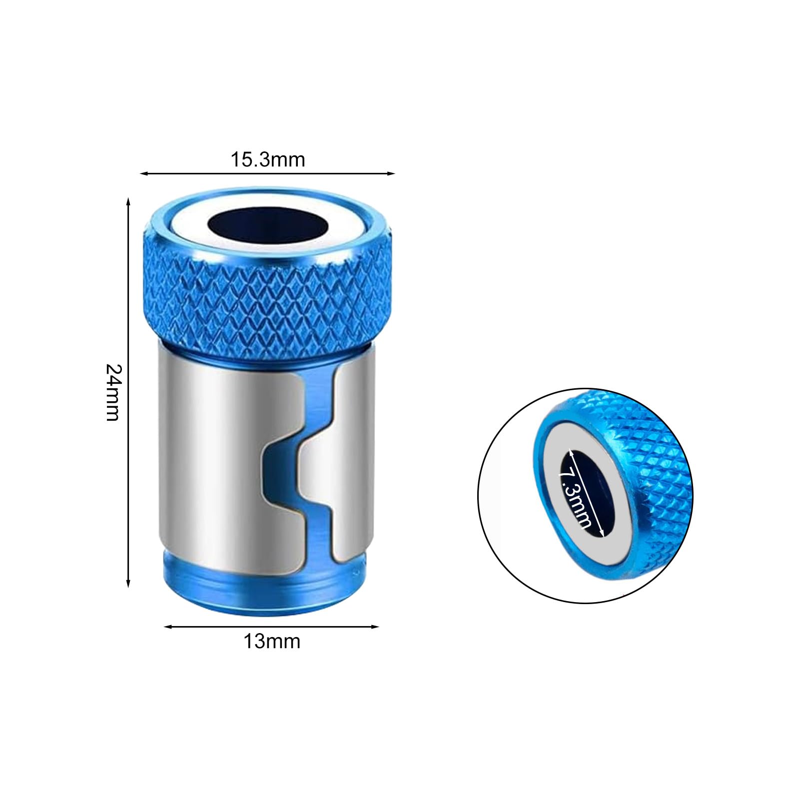 KAKET Lot De 3 Anneaux Magnétiques Universels Pour Embouts De Tournevis Forte Magnetisation Anti Corrosion Adaptateur Pour Perceuse 92402951