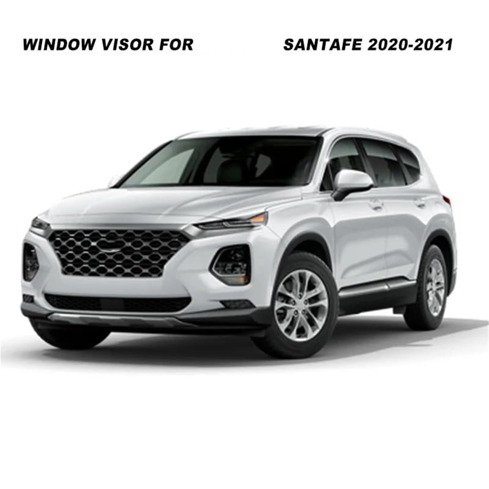 Deflektor przedniej szyby, dla Hyundai, Santa Fe Santafe 2019 2020 2021 2022 2023 2024 osłona przeciwdeszczowa osłona bocznej szyby samochodu osłona przeciwdeszczowa Osłony okien samochodu