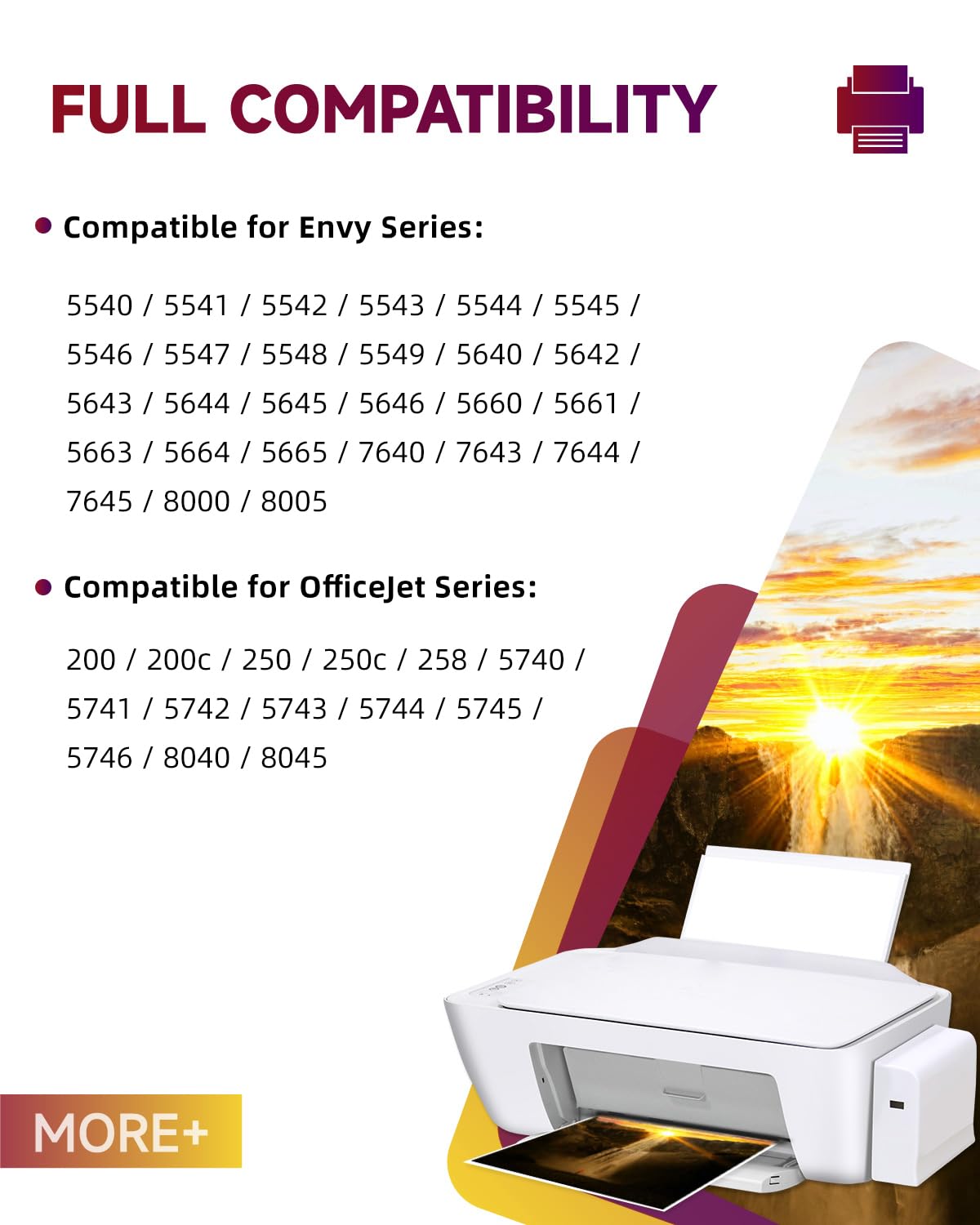 Cartucce Sunnieink 62 Nero XL, 62 XL Nero Sostituzione per Cartuccia HP 62 Nero, Inchiostro Stampante 62XL Nero Compatibili con OfficeJet 200 250 5742 5740 Envy 7640 5540 5640 5544 5646 5548 5545 5547