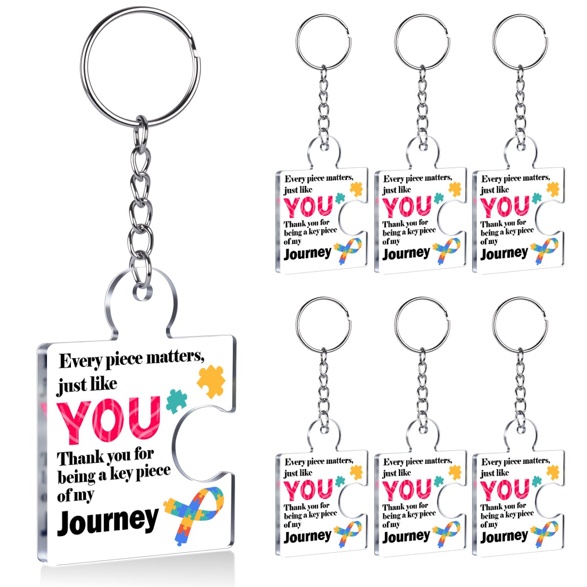 Team Appreciation Gifts Bulk Thank You Keychains for Coworkers