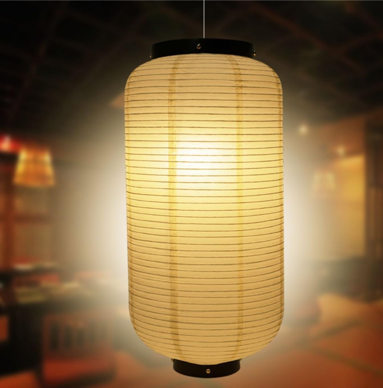 Papierowe Lampiony Tradycyjny Japoński Wiszący Lampion Na Chiński Nowy Rok Dekoracje Imprezę(Rot,25cm)