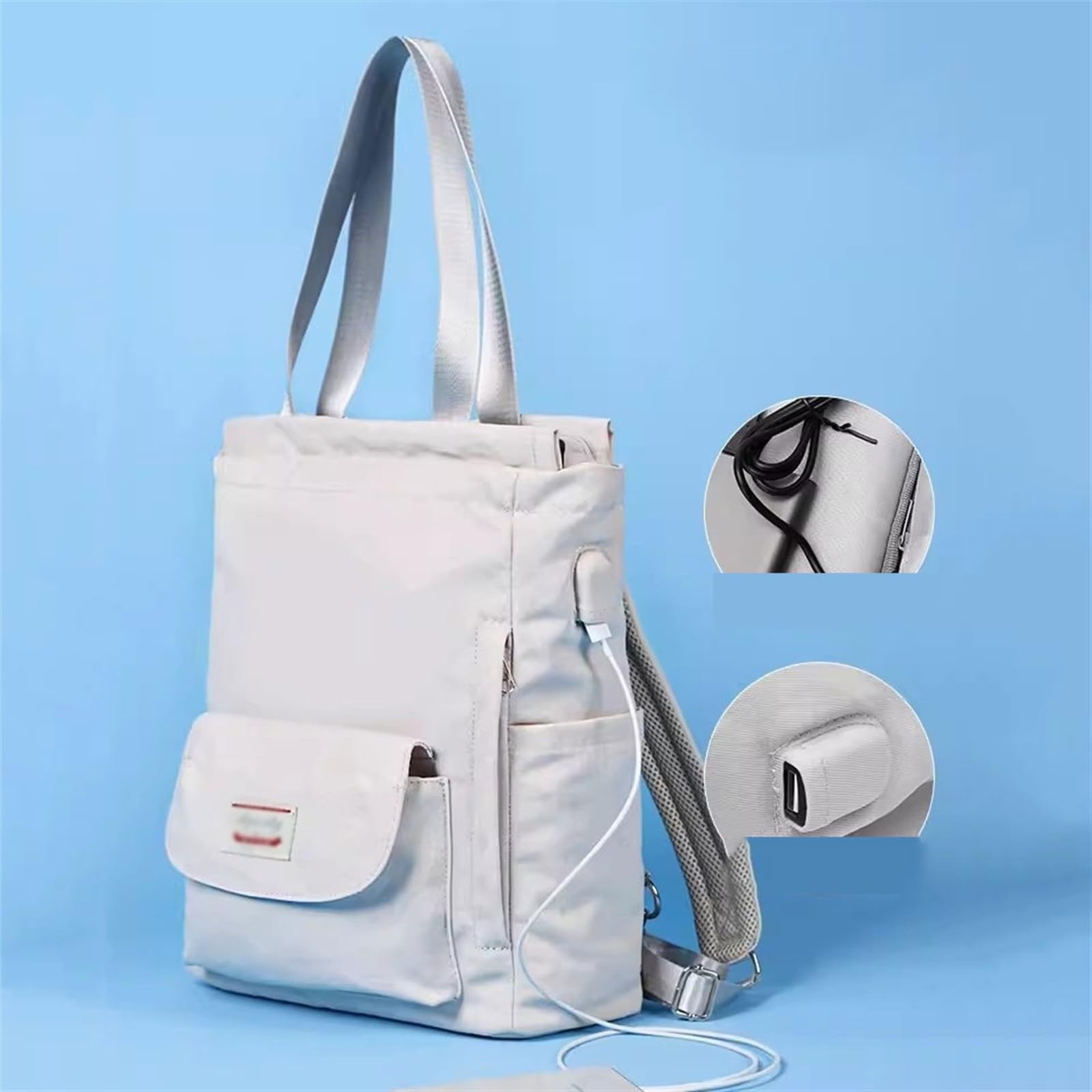 Ufficio Borsa a tracolla di grande capacità multifunzionale for laptop da 15,6 pollici antiurto casual Zaini for studenti Cartella
